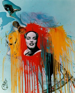  foto - Selbstportrait Fotomontage mit dem berühmten Mao Marilyn die Philippe Halsman auf Dalis Wunsch Salvador Dali geschaffen hat